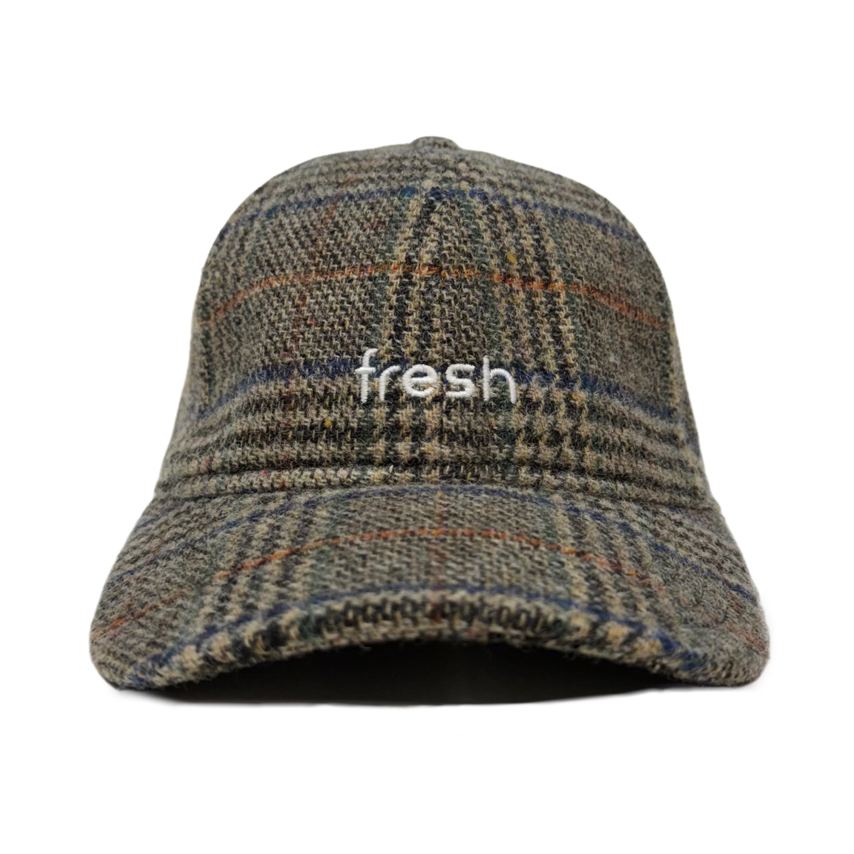 FRESH Six-Panel Oat Tweed Cap