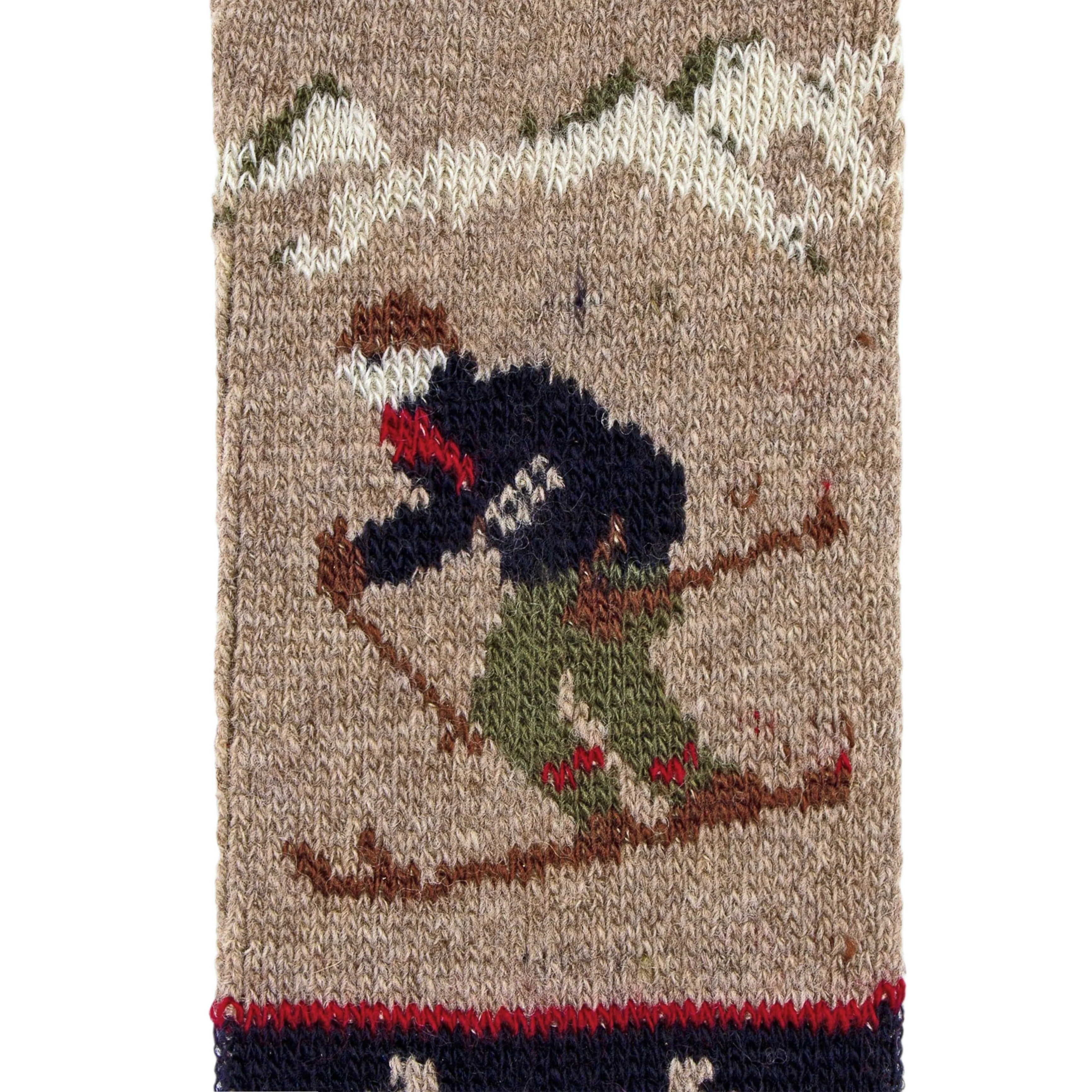 ANONYMOUS ISM Ski Jacquard Crew Wool Socks Beige