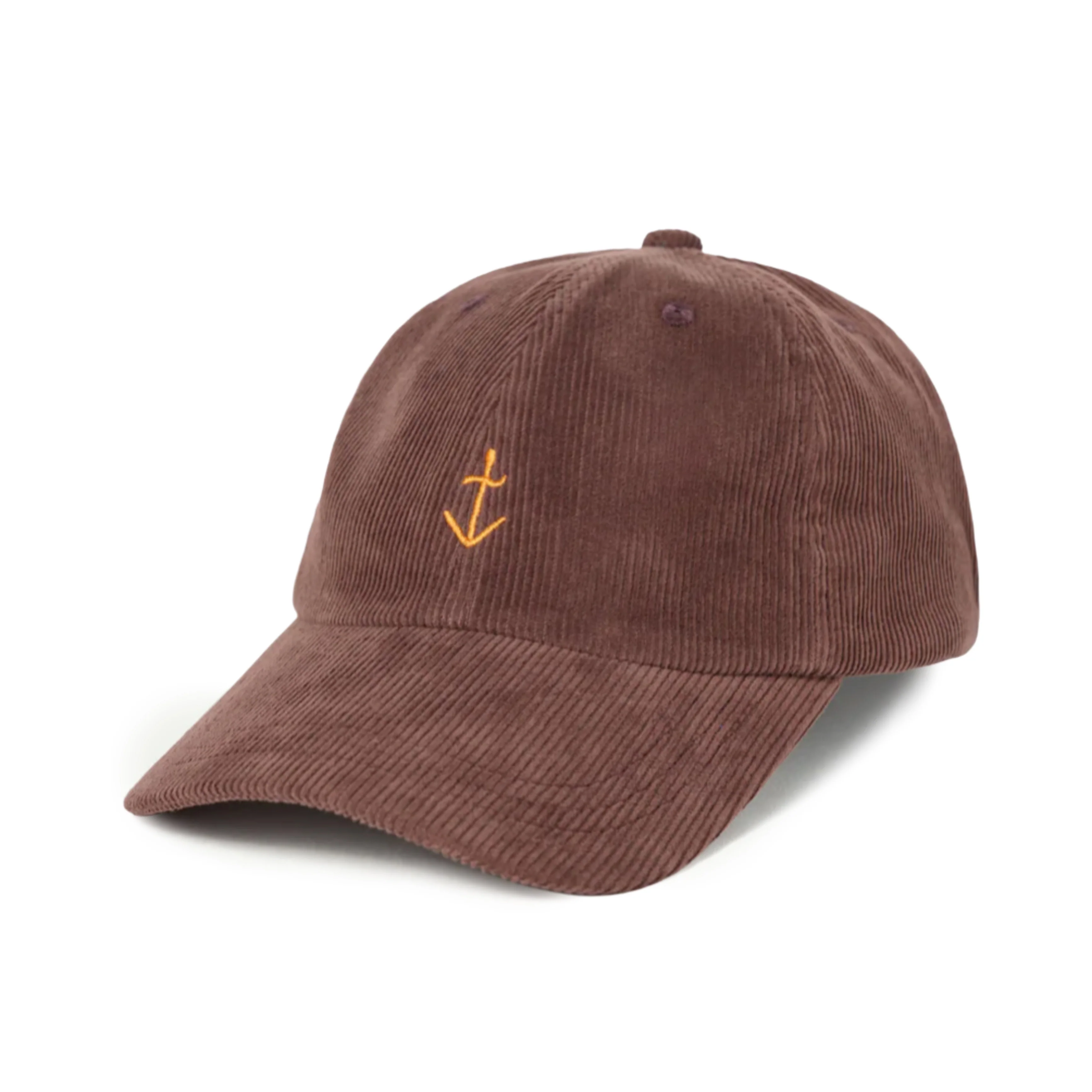 LA PAZ Santos Brown Roasted Yellow Logo Corduroy Cap